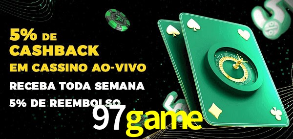 Promoções do cassino ao Vivo 97game